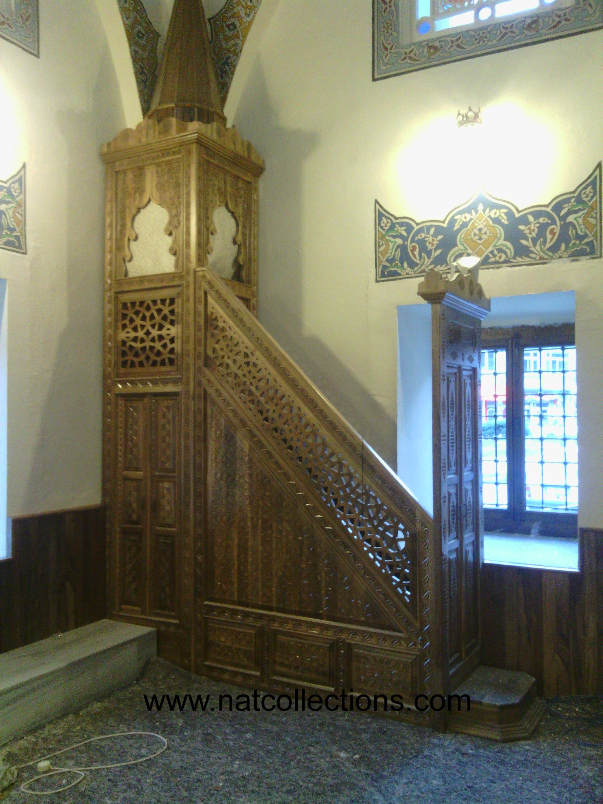 ahşap cami minber imalatı