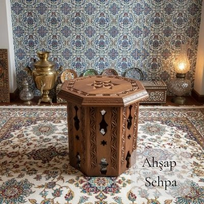 Ahşap Oymalı Sehpa