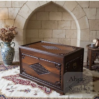 Ahşap Oymalı Sandık