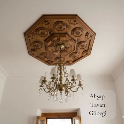 Ahşap Oymalı Tavan Göbeği