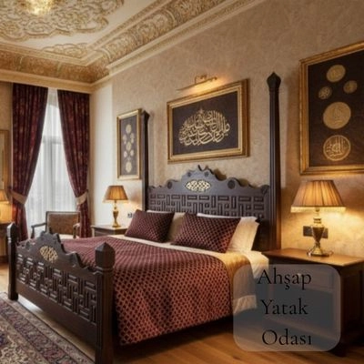 Ahşap Oymalı Yatak Odası