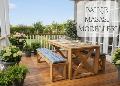 Ahşap Bahçe Masası