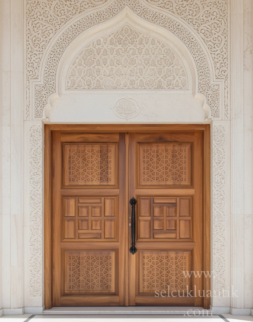 Neiwel Selçuklu Oymalı Cami Kapısı 5