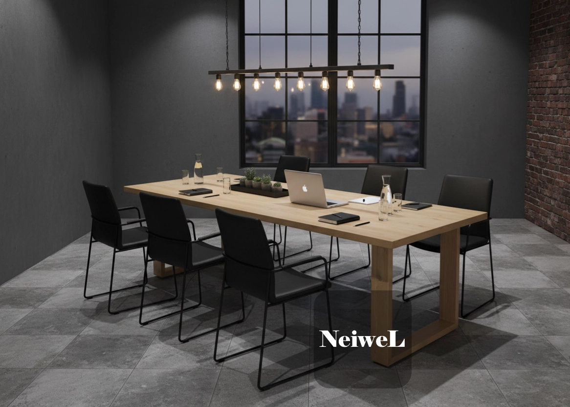 Neiwel Doi Doğal Ahşap Toplantı Masası
