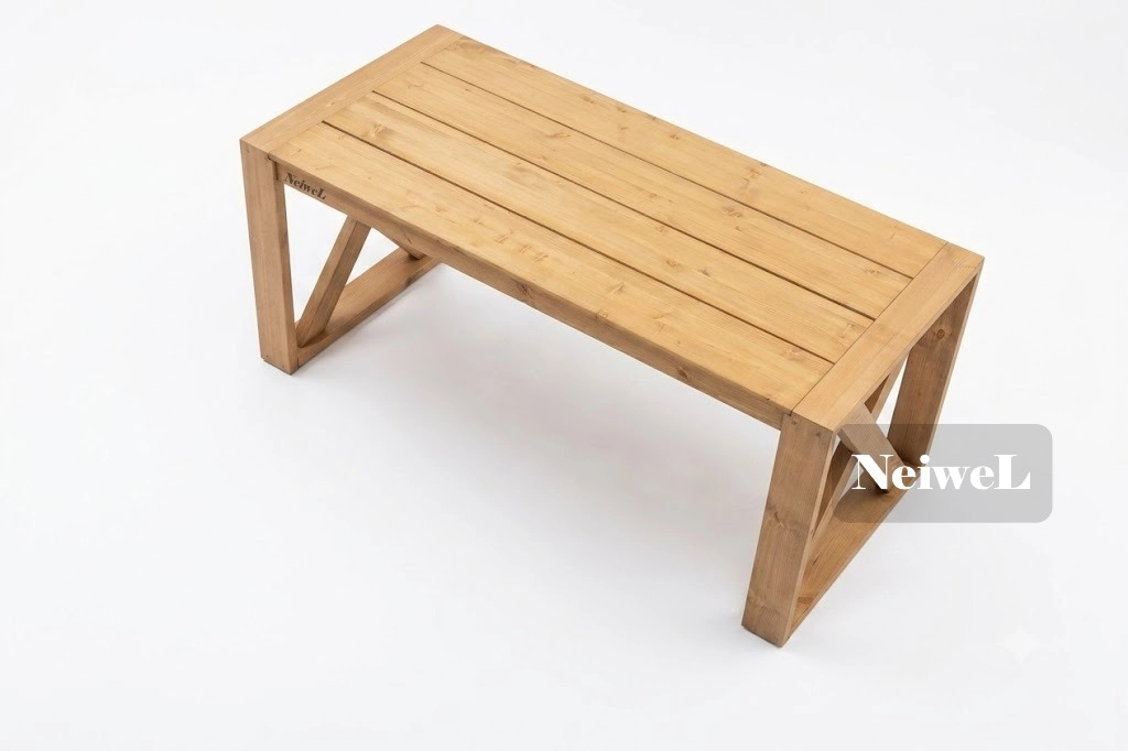 Neiwel Mora Doğal Ahşap Yemek Masası