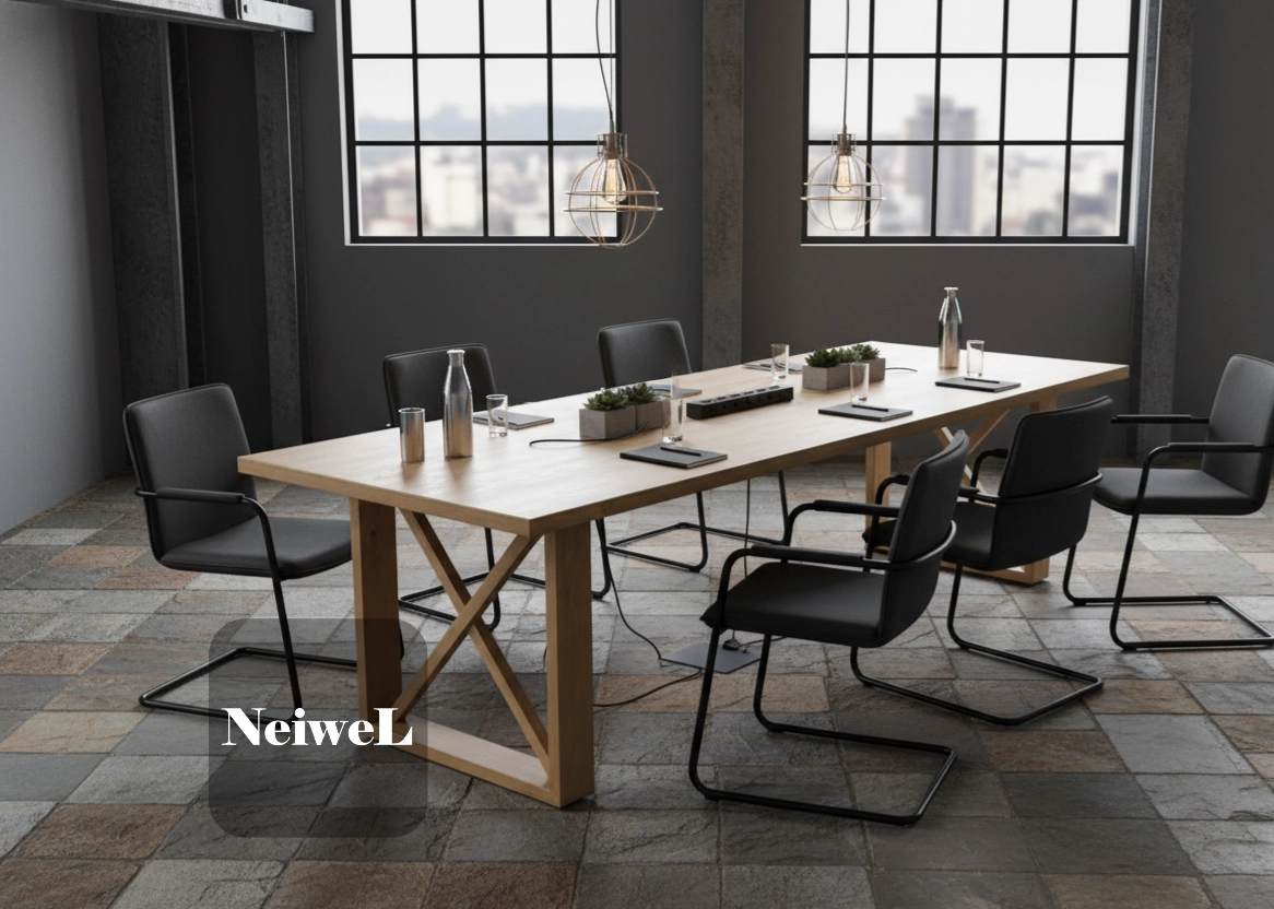 Neiwel Vean Doğal Ahşap Toplantı Masası
