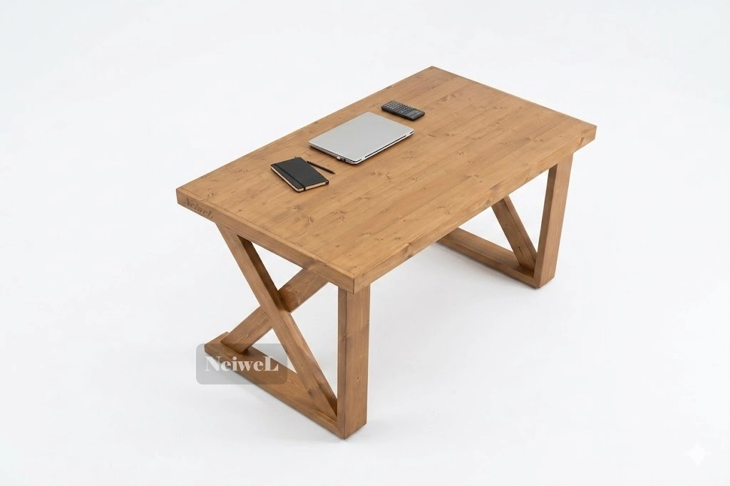 Neiwel Wood Doğal Ahşap Çalışma Masası