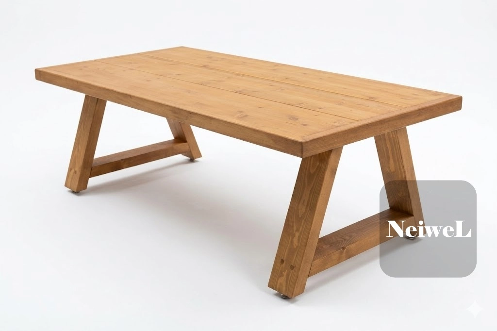 Neiwel Garden Lean Doğal Ahşap Bahçe Sehpa
