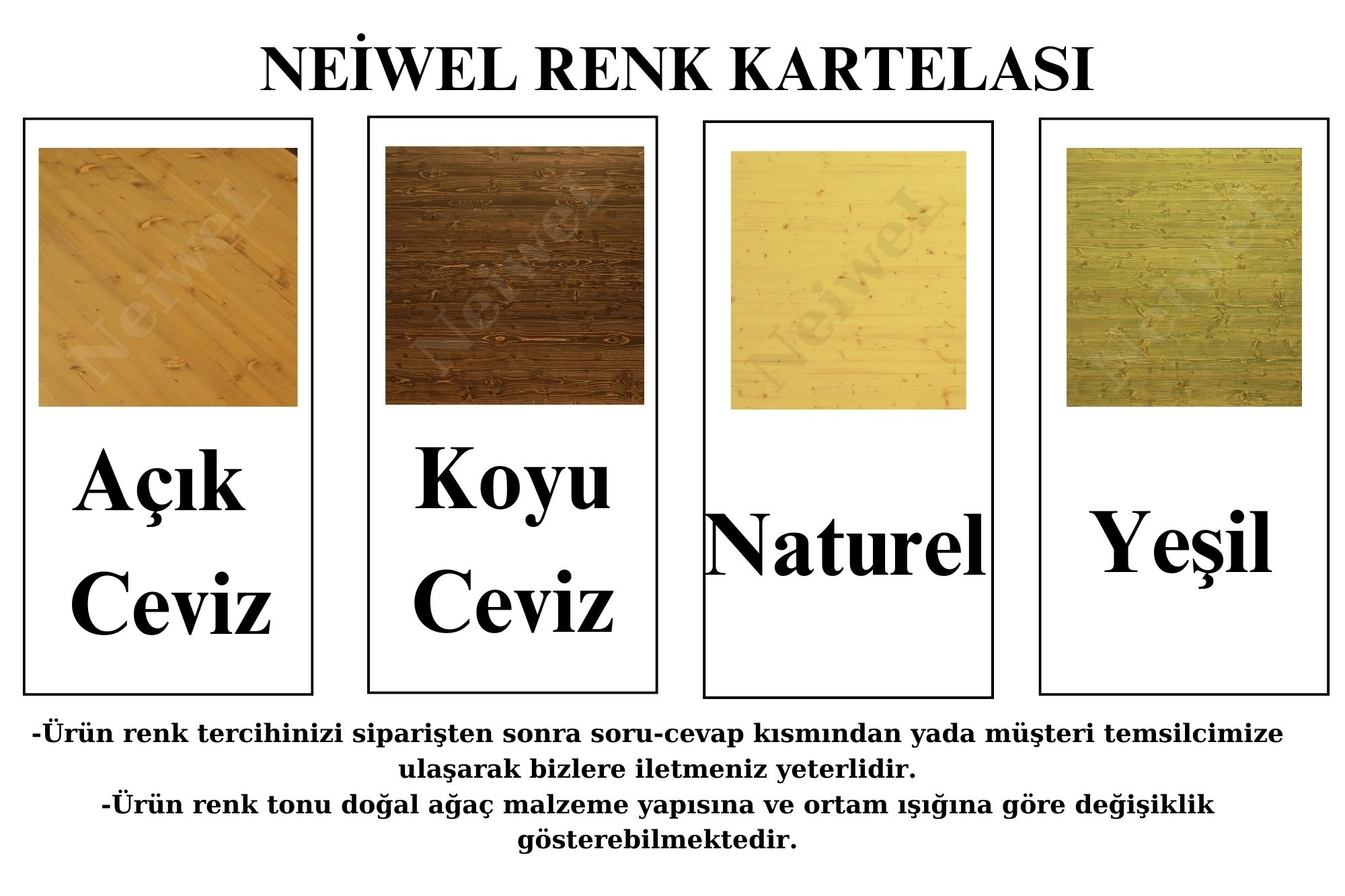 Neiwel Voel Doğal Ahşap Ofis Sehpa