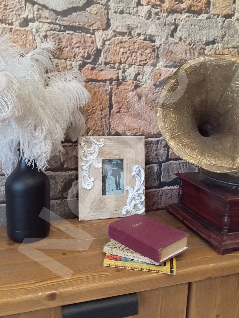 Neiwel Vintage Ahşap Naturel Renk Resim Çerçevesi