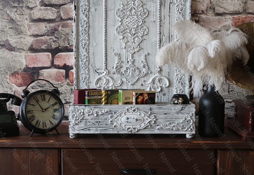 Neiwel Vintage Alron Eskitme Beyaz Kutu