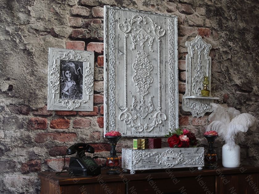 Neiwel Vintage Alron Eskitme Beyaz Kutu