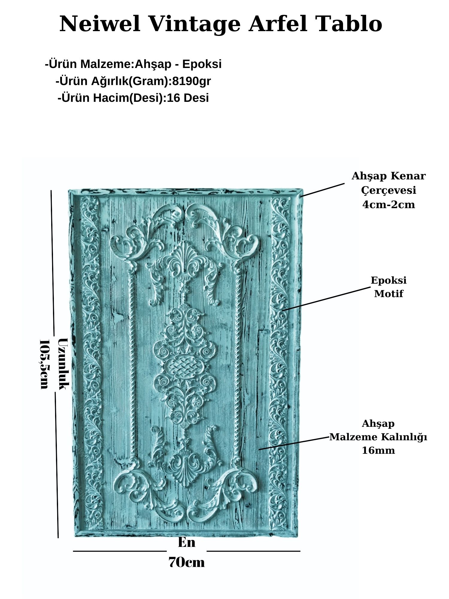 Neiwel Vintage Arfel Tablo