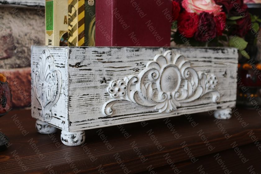 Neiwel Vintage Bella Eskitme Beyaz Kutu