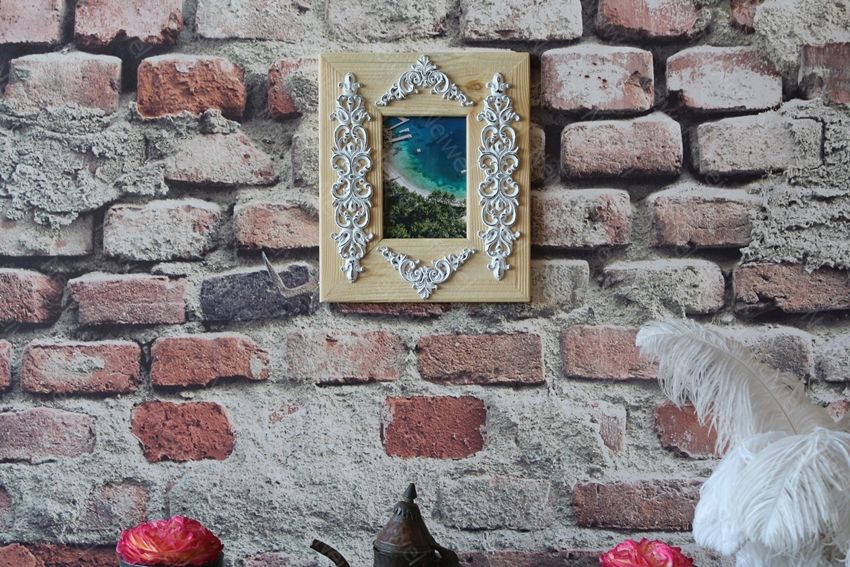 Neiwel Vintage Datca B Naturel Resim ve Ayna Çerçevesi