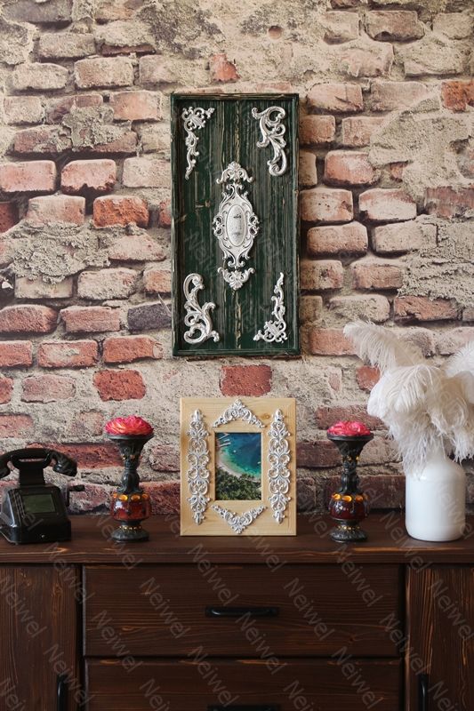 Neiwel Vintage Datca Naturel Resim ve Ayna Çerçevesi
