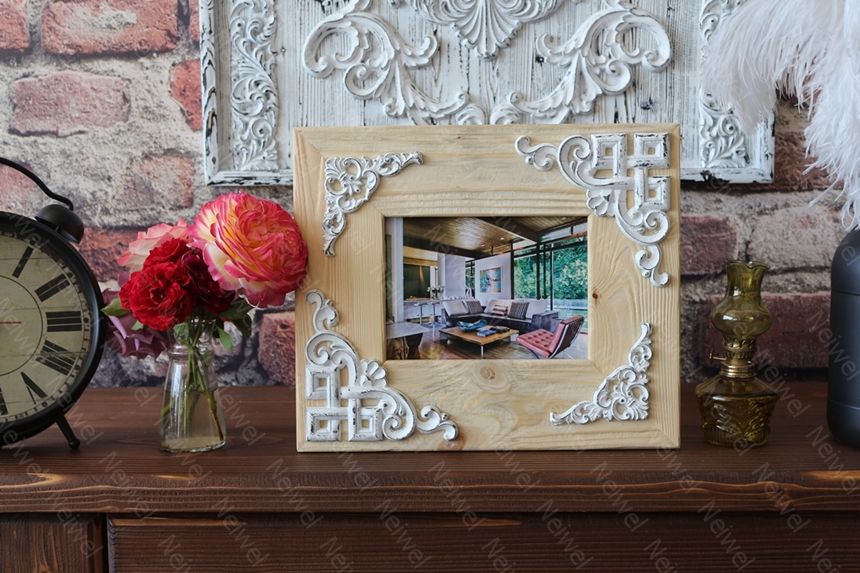 Neiwel Vintage Didim C Naturel Resim ve Ayna Çerçevesi