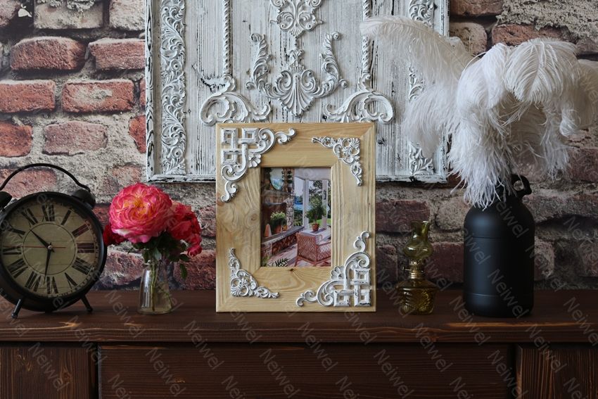 Neiwel Vintage Didim Naturel Resim ve Ayna Çerçevesi