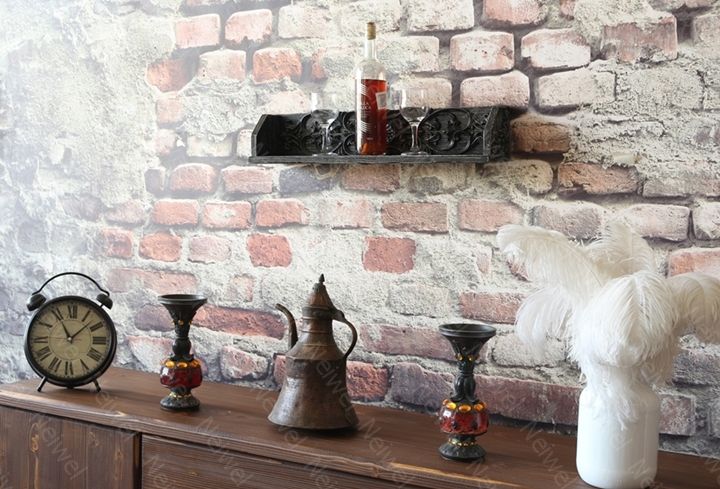 Neiwel Vintage Doa Wel Eskitme Beyaz Bar Raf