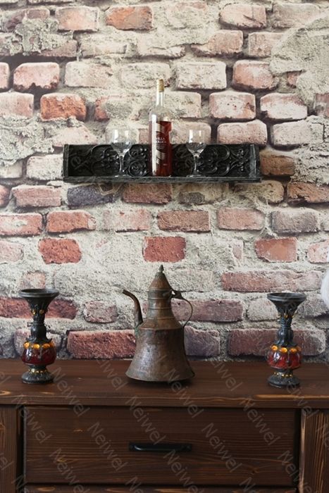 Neiwel Vintage Doa Wel Eskitme Beyaz Bar Raf