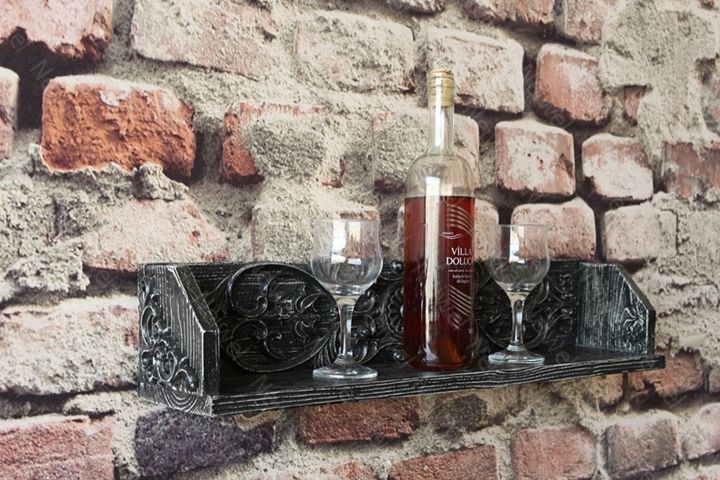 Neiwel Vintage Doa Wel Eskitme Beyaz Bar Raf