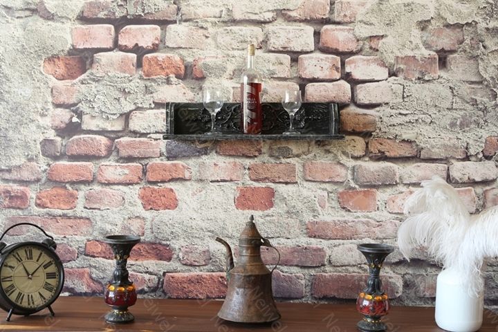 Neiwel Vintage Duen Nio Eskitme Siyah Bar Raf
