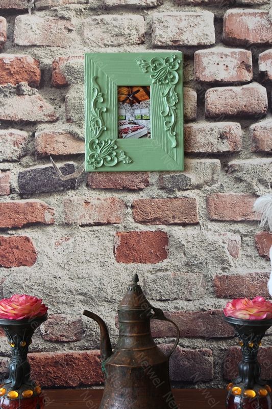 Neiwel Vintage Elsa Yeşil Resim ve Ayna Çerçevesi