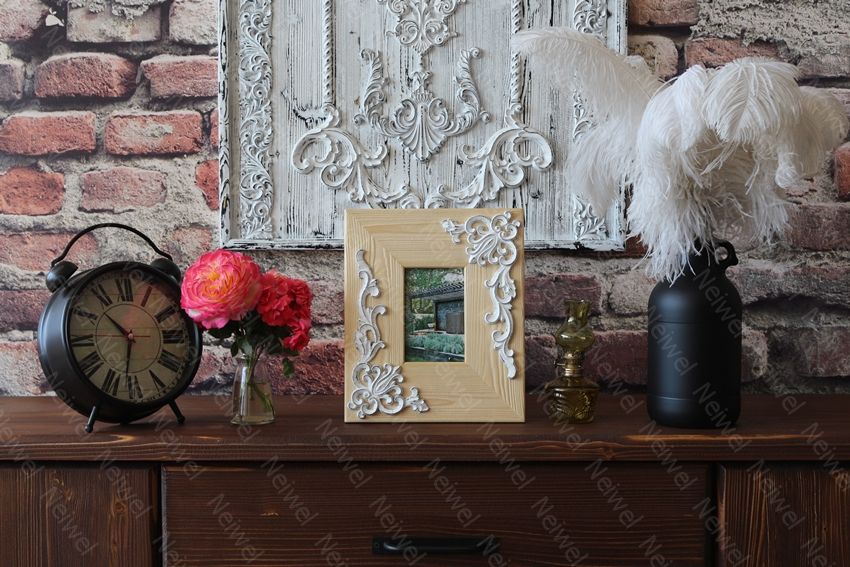 Neiwel Vintage Elsa Naturel Resim ve Ayna Çerçevesi