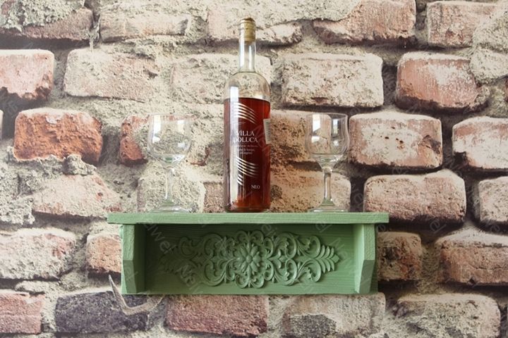 Neiwel Vintage Elsa Yeşil Bar Raf