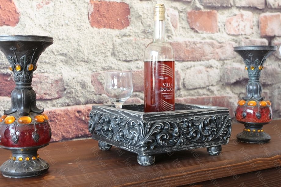 Neiwel Vintage Esna Eskitme Siyah Bar Standı