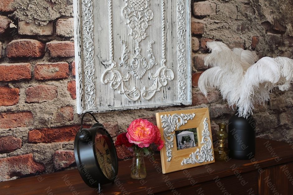 Neiwel Vintage Etna Naturel Resim ve Ayna Çerçevesi