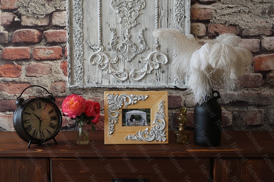 Neiwel Vintage Etna Naturel Resim ve Ayna Çerçevesi