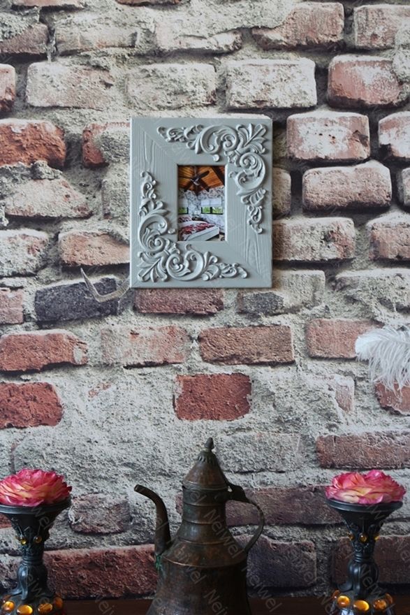 Neiwel Vintage Etna Antrasit Resim ve Ayna Çerçevesi