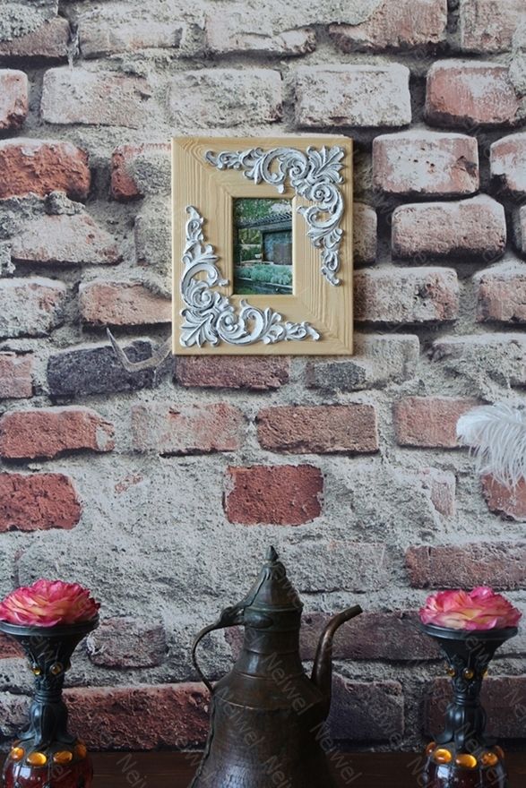 Neiwel Vintage Etna Naturel Resim ve Ayna Çerçevesi
