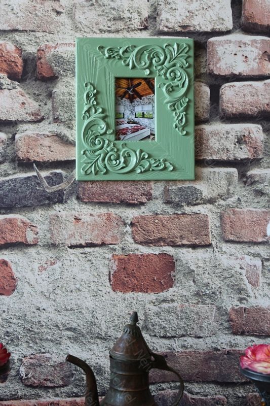 Neiwel Vintage Etna Yeşil Resim ve Ayna Çerçevesi