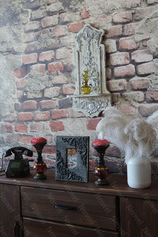 Neiwel Vintage Etna Eskitme Siyah Resim ve Ayna Çerçevesi