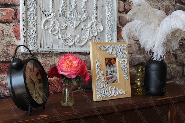 Neiwel Vintage Etna Naturel Resim ve Ayna Çerçevesi