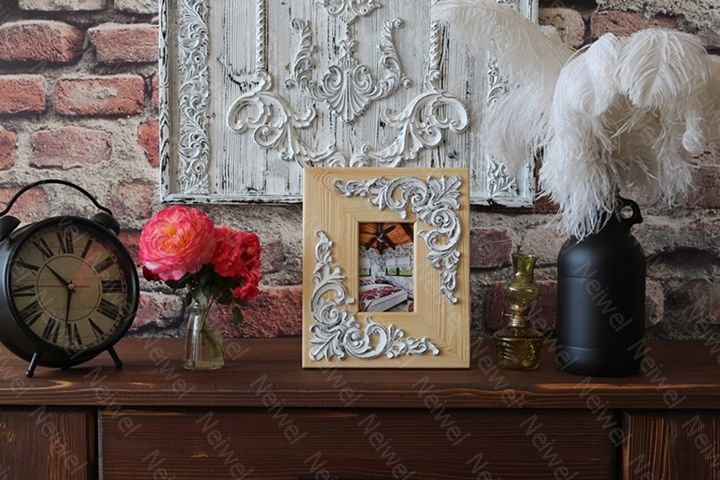Neiwel Vintage Etna Naturel Resim ve Ayna Çerçevesi