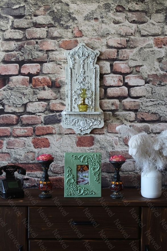 Neiwel Vintage Etna Yeşil Resim ve Ayna Çerçevesi