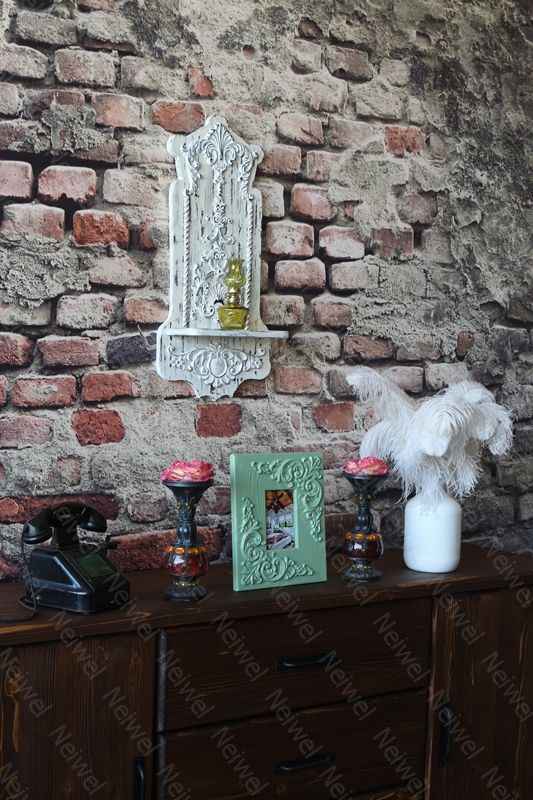 Neiwel Vintage Etna Yeşil Resim ve Ayna Çerçevesi