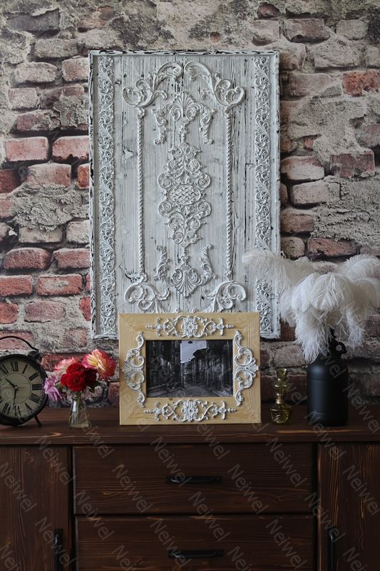 Neiwel Vintage Flora B Naturel Resim ve Ayna Çerçevesi