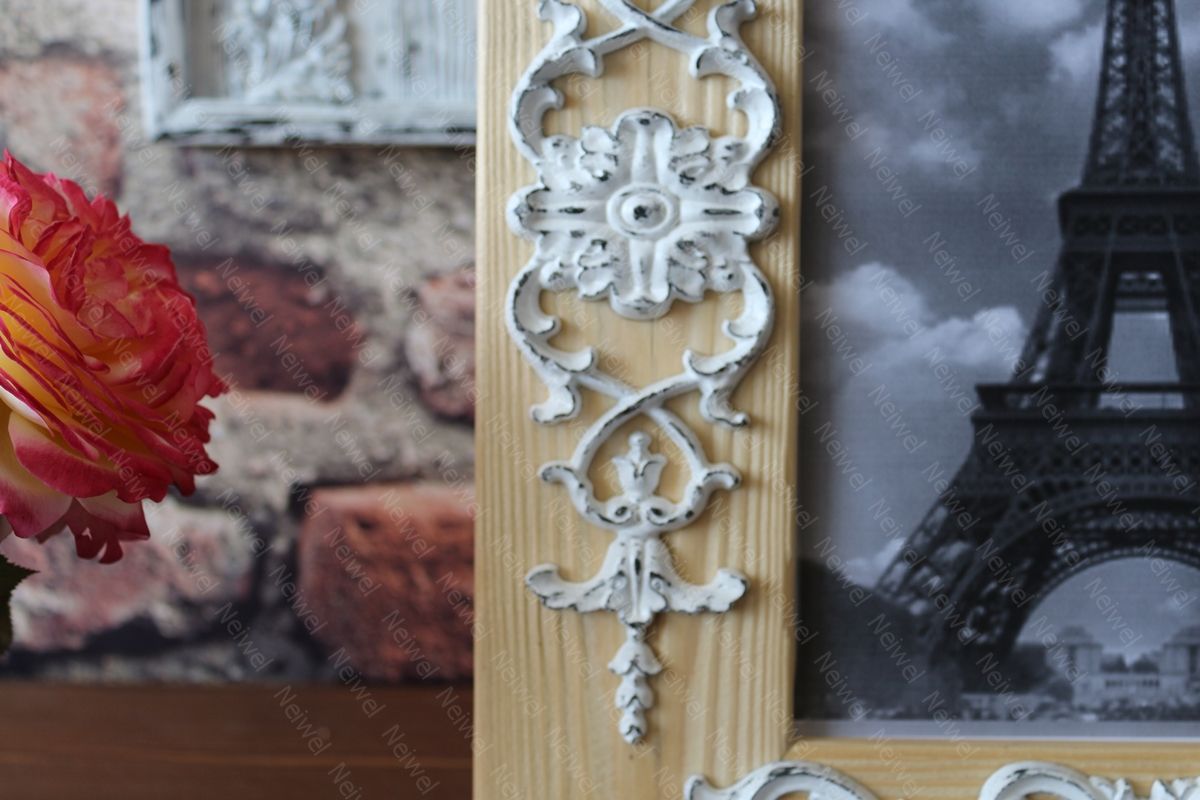 Neiwel Vintage Flora Naturel Resim ve Ayna Çerçevesi