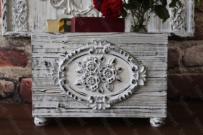 Neiwel Vintage Levni Eskitme Beyaz Kutu