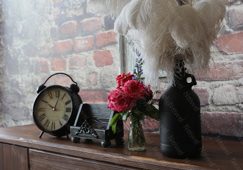 Neiwel Vintage Liva Eskitme Siyah Stand Raf