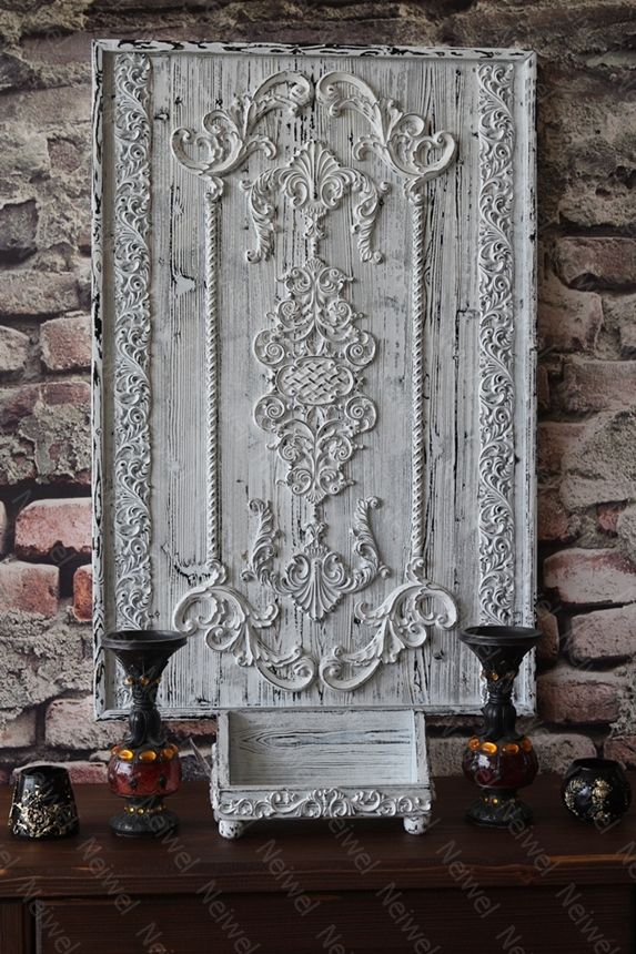 Neiwel Vintage Loa Eskitme Beyaz Stand Raf