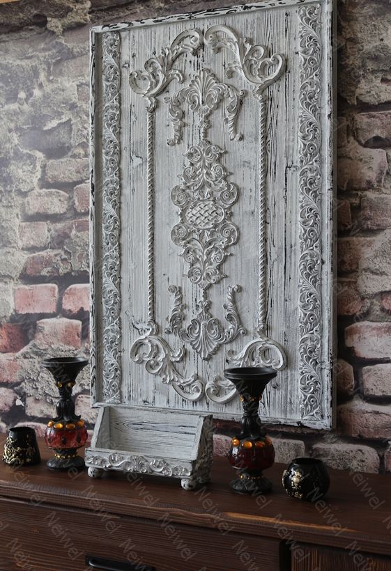 Neiwel Vintage Loa Eskitme Beyaz Stand Raf