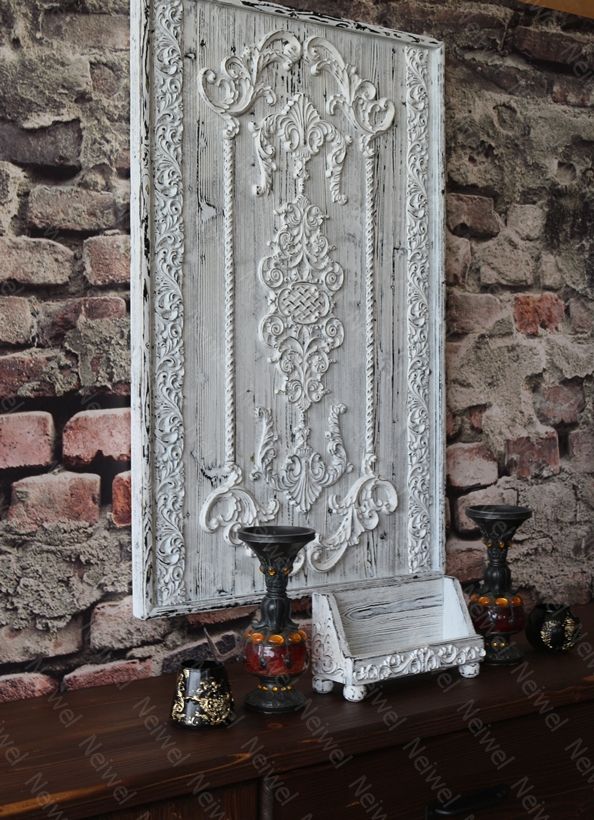 Neiwel Vintage Loa Eskitme Beyaz Stand Raf