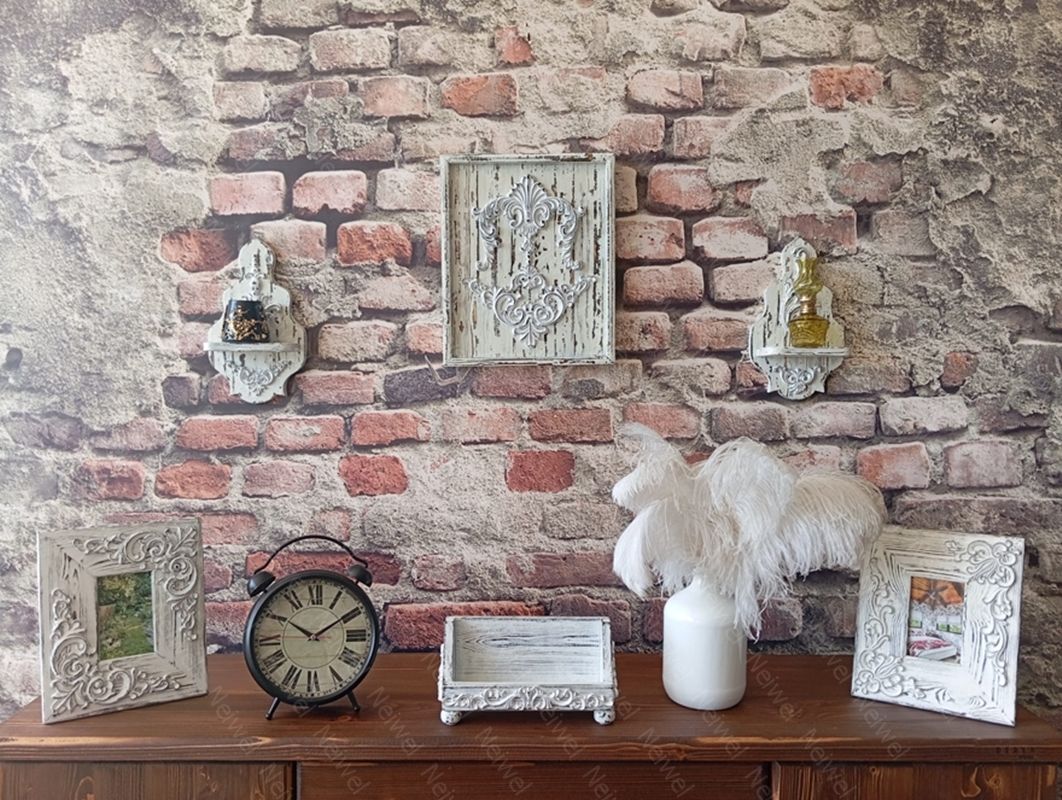 Neiwel Vintage Loa Eskitme Beyaz Stand Raf