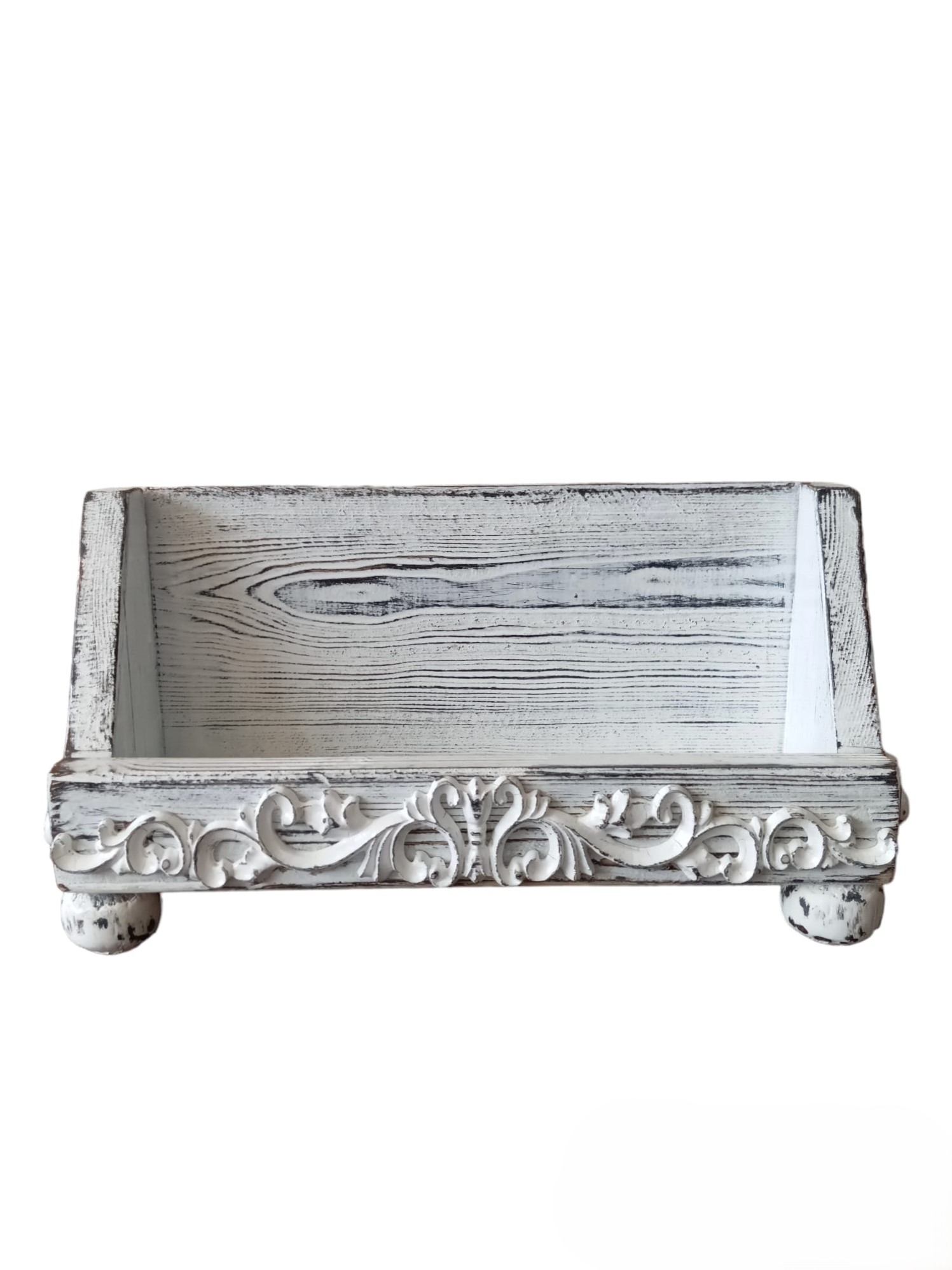 Neiwel Vintage Loa Eskitme Beyaz Stand Raf