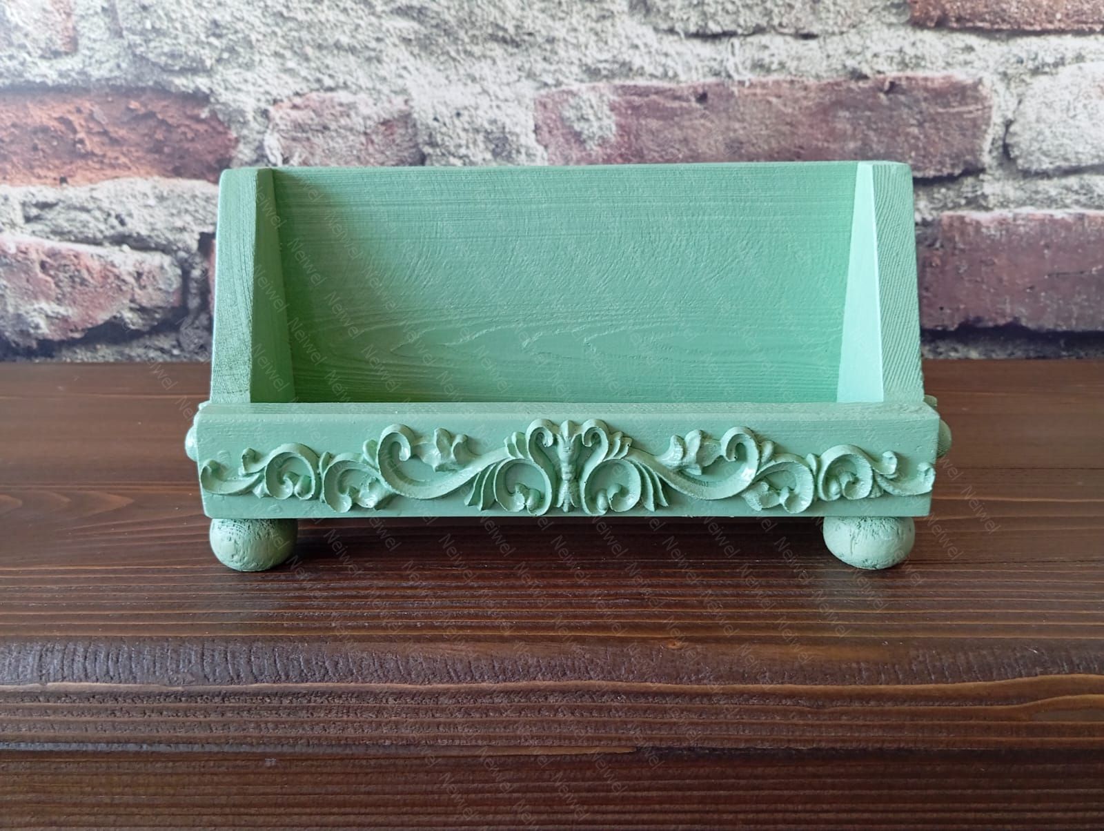 Neiwel Vintage Loa Yeşil Stand Raf